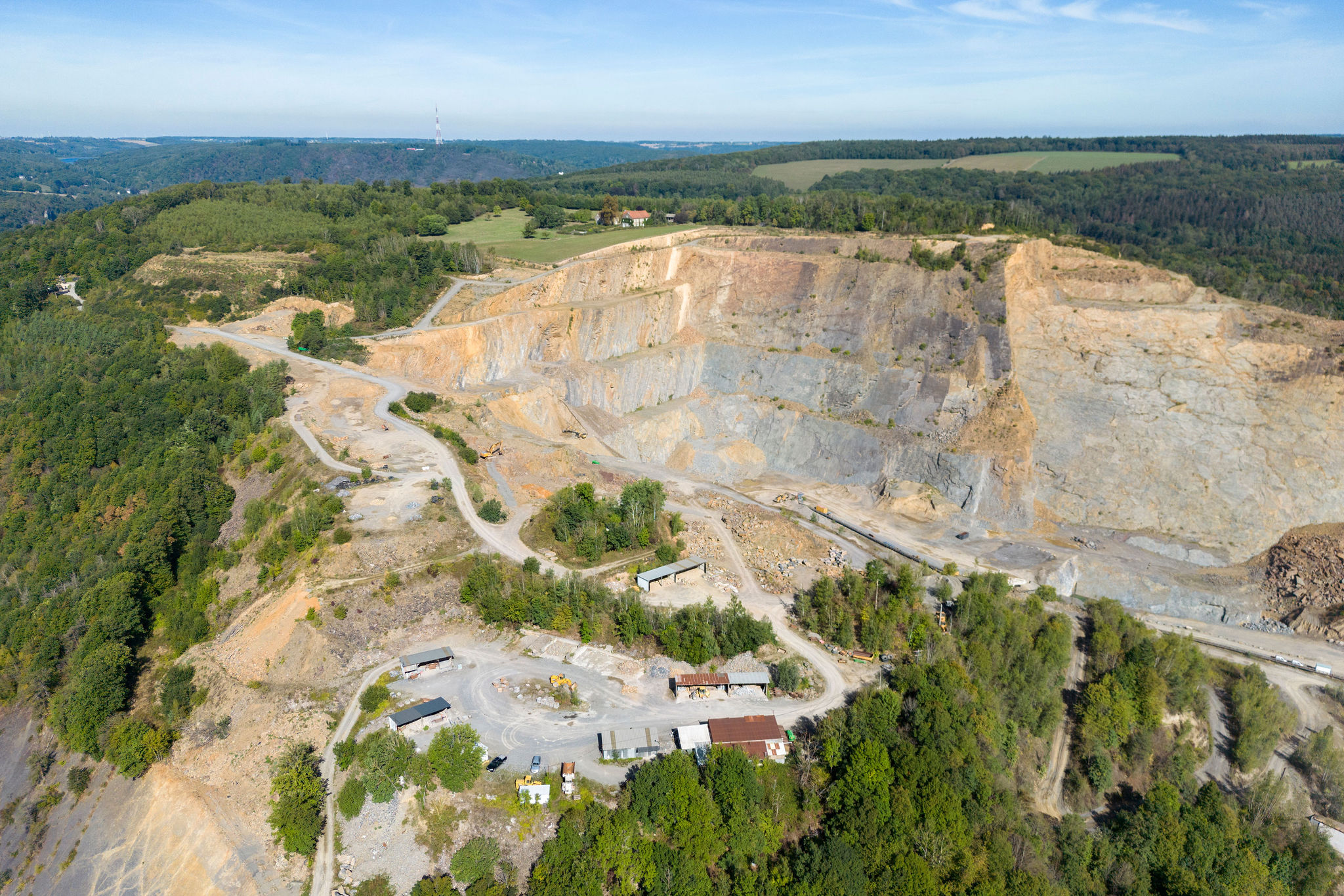 Vue aérienne d'ensemble